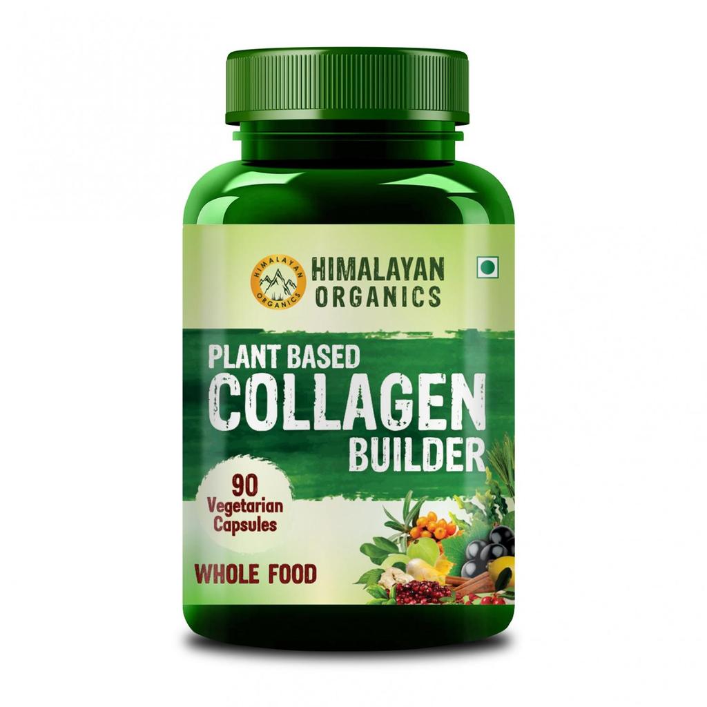 Средство для стимулирования выработки коллагена (90 кап), Plant Based Collagen Builder, Himalayan Organics