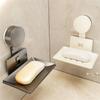 Wall-Mounted Soap Dish Suction Cup Soap Box High Quality Shower Soap Holder Bathroom Accessories