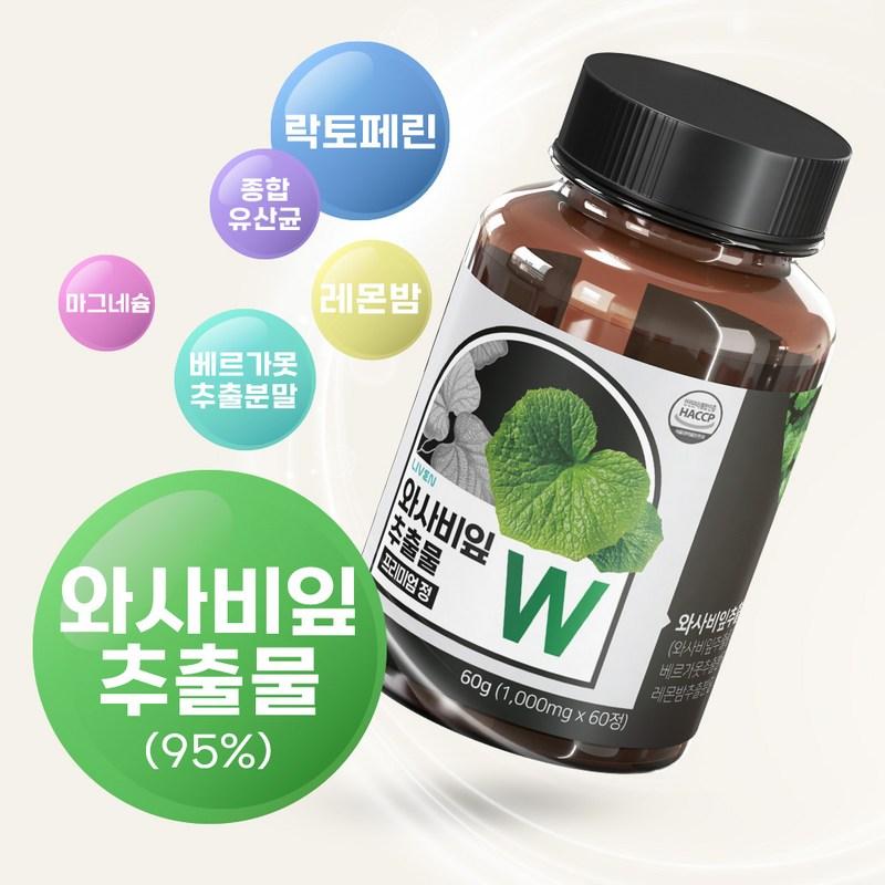 Wasabi Leaf Extract W 1000mg HACCP, 60 Tablets, 2 Units