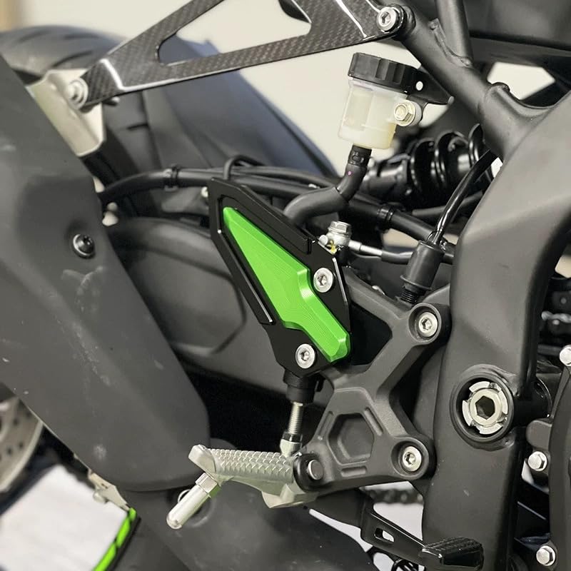 Защитные накладки на подножки и пятки motokano для ZX-25R, ZX-4R и ZX-4RR SE (зеленый)