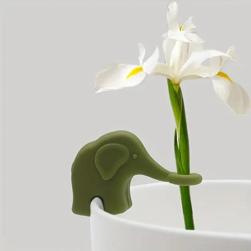 3 шт. Милые колышки для растений в виде кролика и обезьянки, подставка для поддержки растений, гидропонный стабилизатор, пластиковые держатели для саженцев, стеблей и черенков