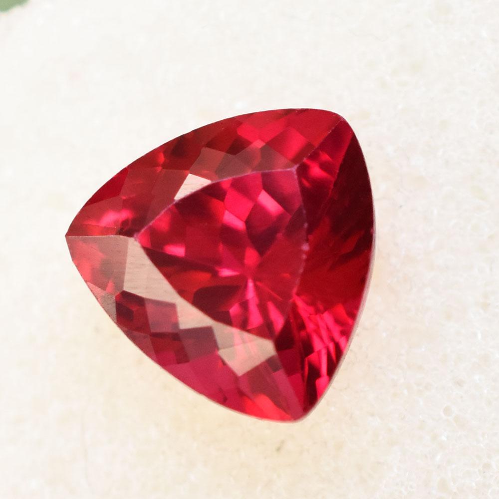 Natural Red Ruby Loose Gemstone 5 ct Trillion Shape for Jewelry Making and Gem Collections