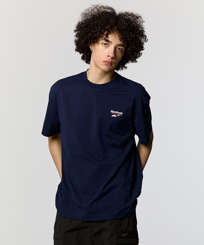 Reebok Базовая футболка Fresh - Темно-синяя