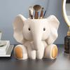 Elephant Pen Holder Fading-resistant Resin Desk Organizer Multifunctional Office Decor Perfect Desk
