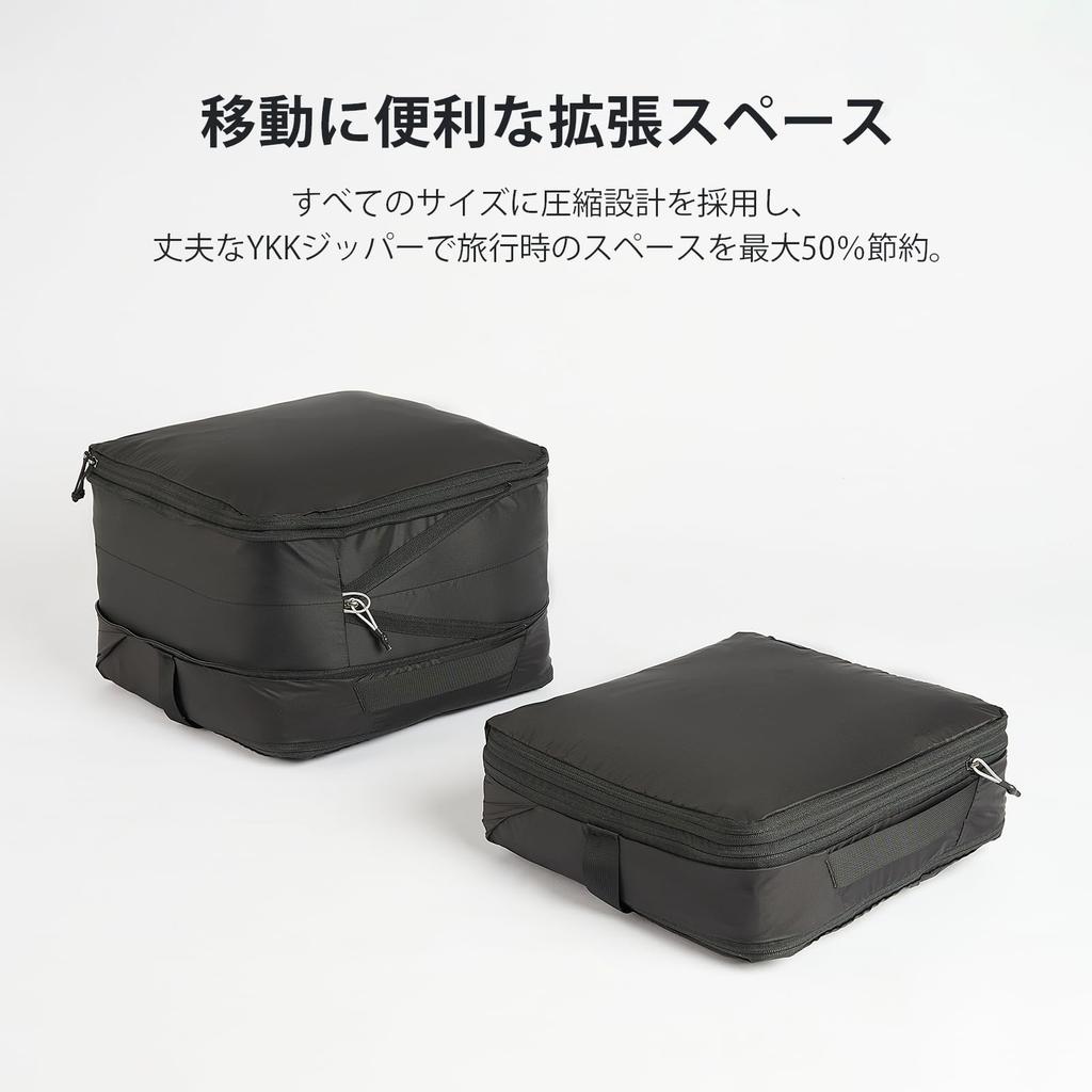 NextPacker Ультралегкий Дорожный Компрессионный Мешок YKK Водонепроницаемый Дорожный Компрессионный Большой для Деловых Поездок за Границу Удобный Дорожный Предмет Экстремальный Набор из 3 Предметов,