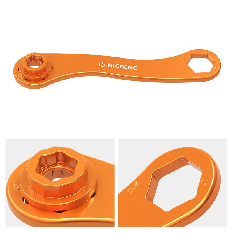 NICECNC 17-27-32mm Front Rear Wheel Axle Wrench Tool Spanner Removal For KTM 690 790 890 990 1090 1290 Adventure DUKE SUPERMOTO