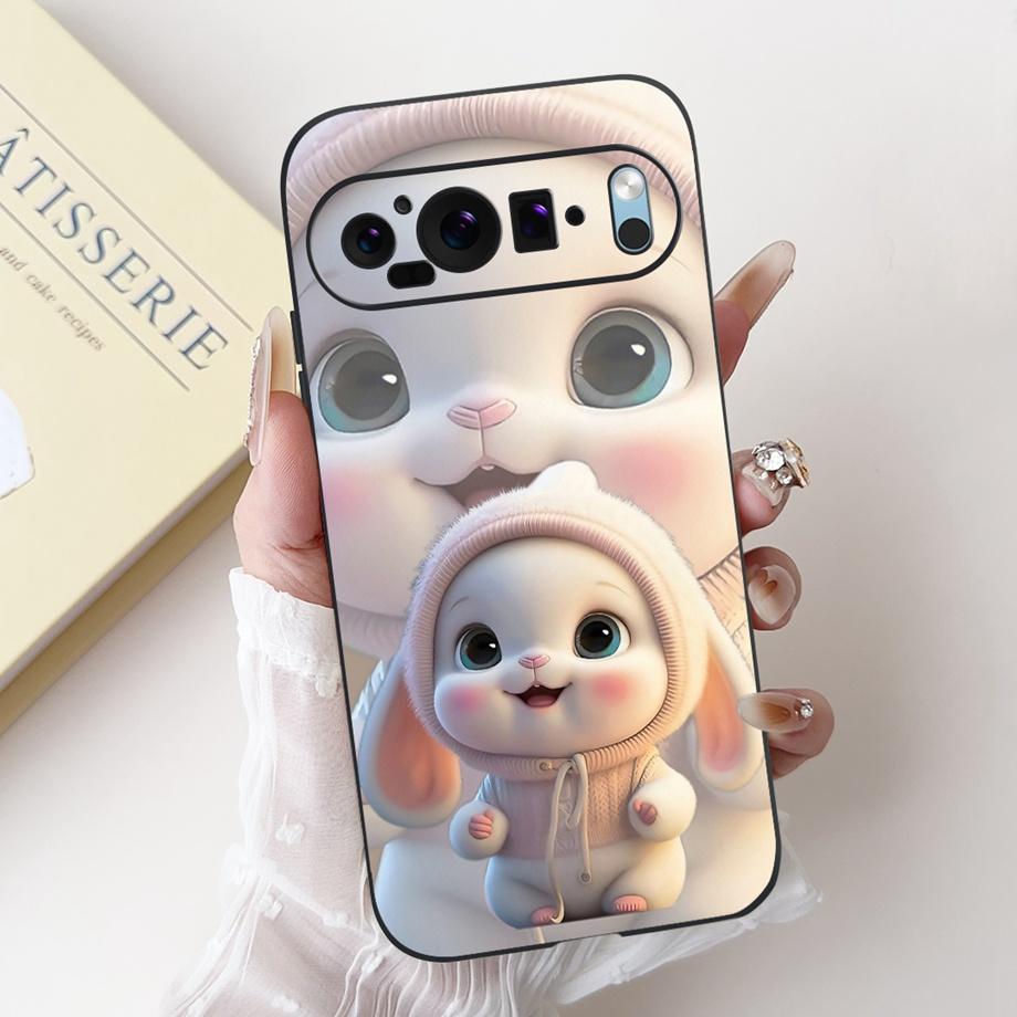 Silicone Butterfly Flower Aesthetic Cover Case For Google Pixel 9 Pro 9A Funda Use For Google 8 8a 8Pro Soft Matte Bumper Capa