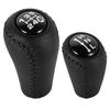 Manual Leather-Wrapped Gear Shift Knob/Transfer Case Knob for Toyota Prado LC120 Land Cruiser 2003-2009 Interior Accessories