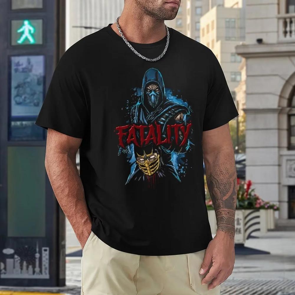 Harajuku Fatality Mortal Kombat 80s Essential For T-shirt Move Top Tee Top Quality Funny Novelty Leisure Eur Size