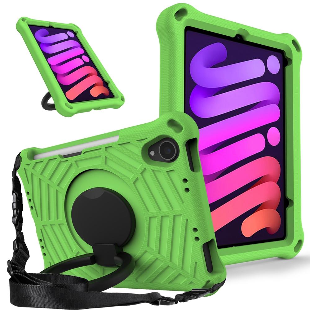 Для Apple iPad mini 6 7 6-го поколения 2021 2024 A17 Pro A2567 A2568 A2993 A2996 чехол EVA Kids Safe Pull Ring противоударный плечевой ремень подставка чехол для планшета