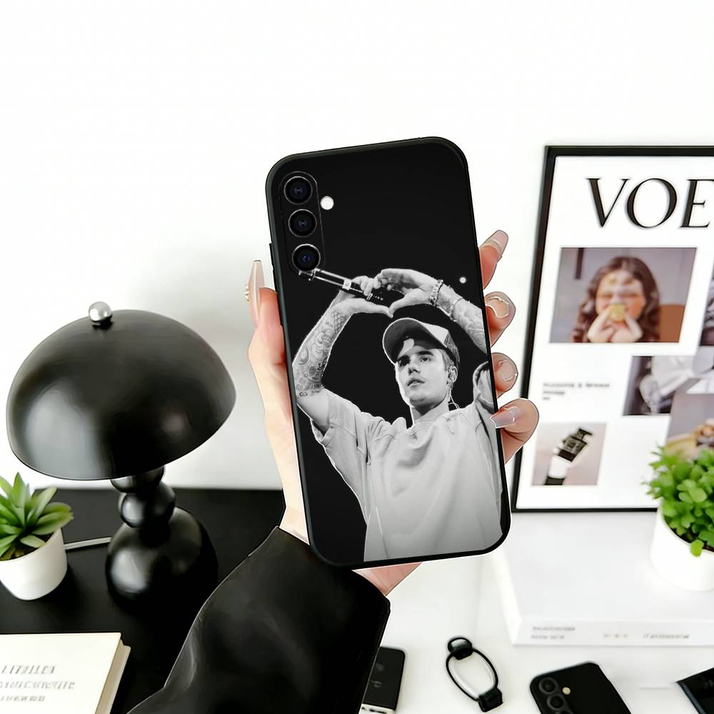 Чехол для телефона S-Singer Beliebers Черный Силиконовый Мягкий Для Samsung Galaxy A73,A72,A71,A70,A53,A52,A51