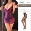 Фиолетовый Pure Desire ночная рубашка с подвязками на чулки ажурное кружево прозрачная кровать сексуальная пижама флирт