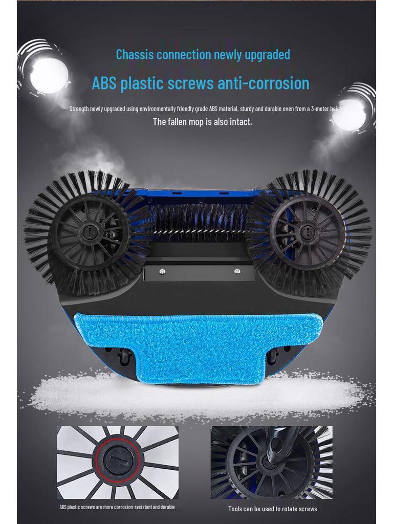 Push Sweeper: Lazy Mop & Vacuum Broom in Red, Blue, Purple