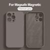 Original Magnetic Liquid Silicone Phone Cases For iPhone 16 15 14 13 12 11 Pro Max Magsafe Case Wireless Charge Shockproof Cover