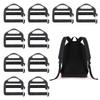 10Pcs 25mm 1Inch Strap Belt Buckle Webbing Hook Clip with Open Lock Adjustable Webbing Backpack Buckle Replacement Set