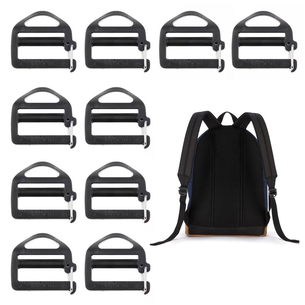 Зажим для ремня с крючком 25 мм, 1-дюймовый ремень, пряжка с открытым замком, соединительная застежка, скользящая пряжка, сменный слайдер для лестницы