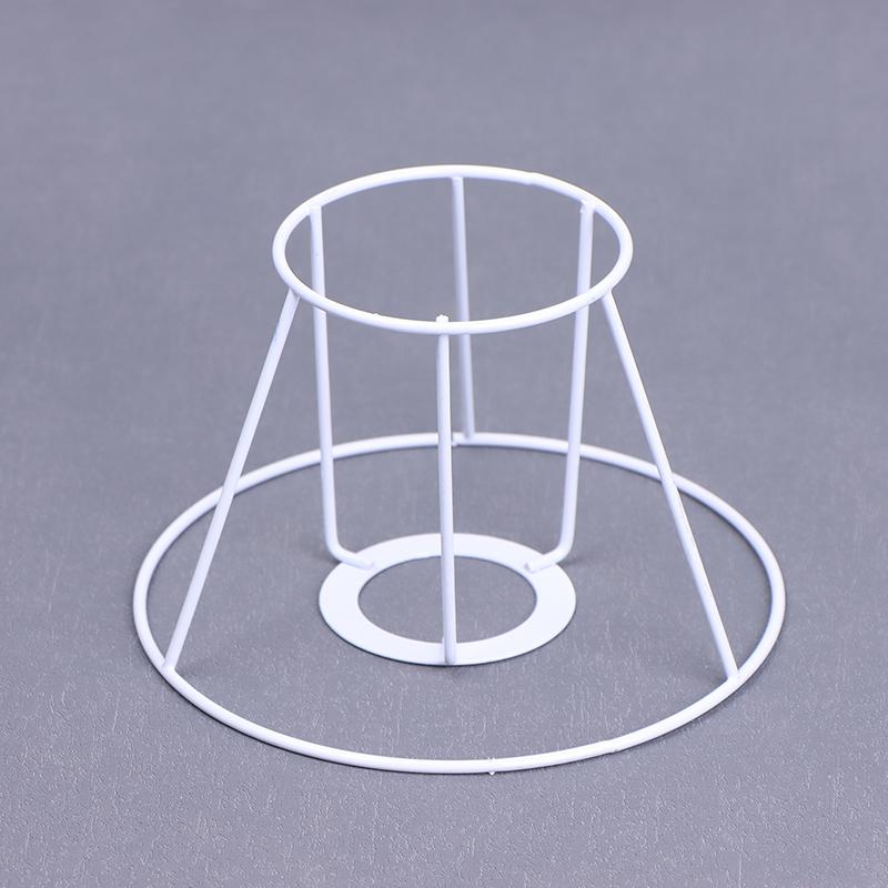Лампа абажур проволочный каркас защитное кольцо своими руками держатель для лампы подвесной барабан металлический столик винтажный чехол круглый потолочный утюг