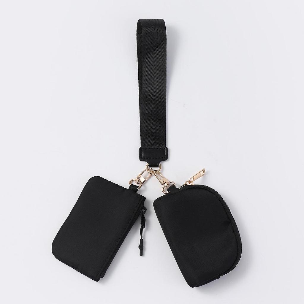 LULU Водонепроницаемый нейлоновый кошелек для монет и браслет-ключница в стиле колор-блок