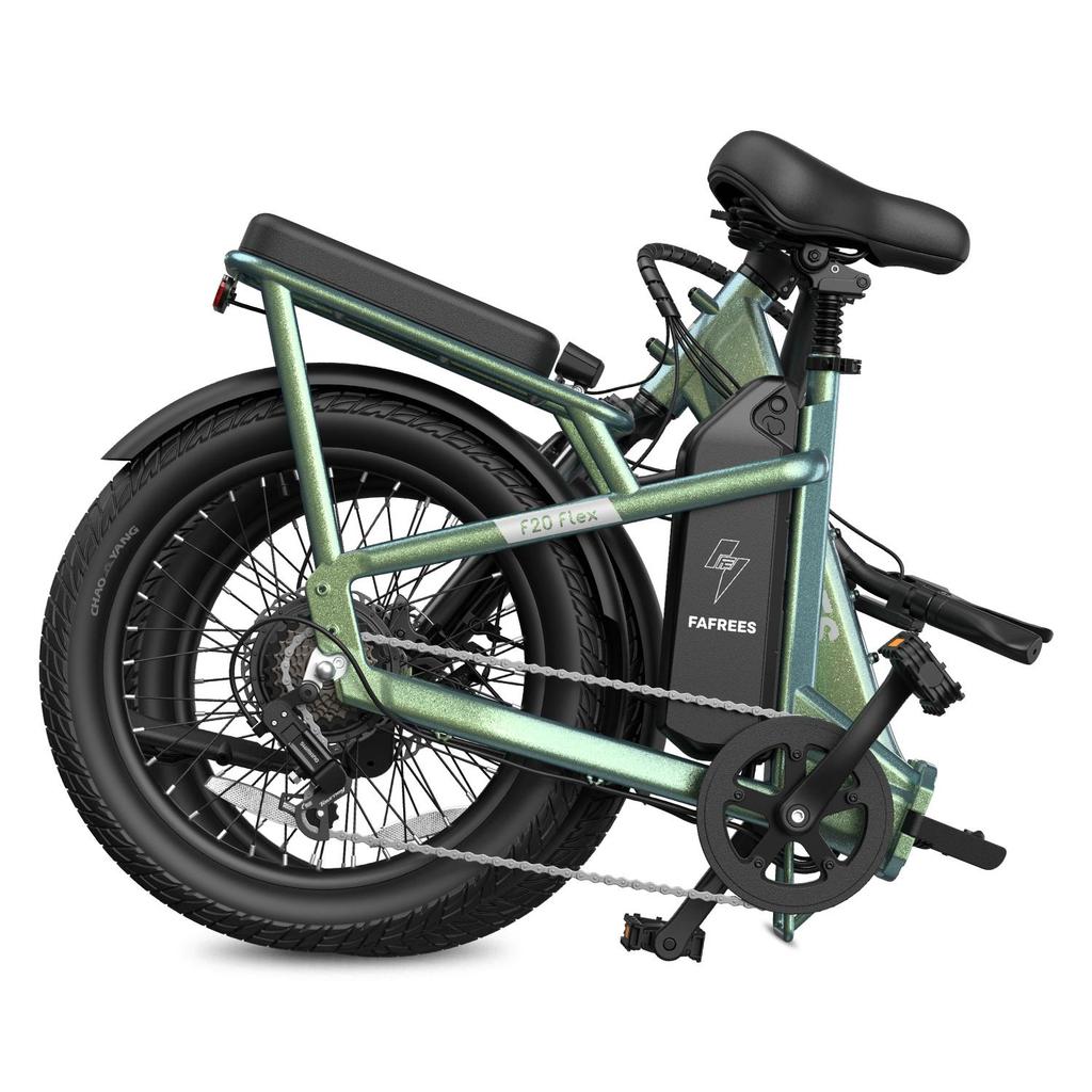 Fafrees F20 Flex 20"foldable electric commuter bike,torque sensor,6 km/h walk-assist mode,mechanical disc brakes,maximum load capacity of 120 kg.