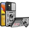Case for Samsung Galaxy A16 4G-5G, Shockproof Hard Bumper with Back Stand and Camera Protection - Silver