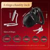 BDSM Male Chastity Lock Penis Cage Detachable 5-size Ring Penis Restraint Device Erotic Urethral Lock Catheter Plug Sex Toy