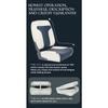 Boat Seats with Pedestal Folding Boat Chair Marine Seats Waterproof and Ultraviolet-proof for Speedboats Marine