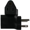 2pcs Black 6-15P To 5-15R American  Plug Adapter Nema 6-15R American  Gauge Adapter  Electrician