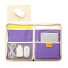 Funnymade Canvas Laptop Pouch + Leather Mouse Pad, Lavender (pouch)