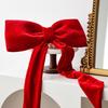 Christmas Decorations Long Velvet Bow Christmas Tree Decoration Pendant Window Display Decoration Christmas Clearance Sale