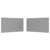 Party Tent Side Panel 2 Pcs Light Grey 400 X 195 Cm PE and Steel