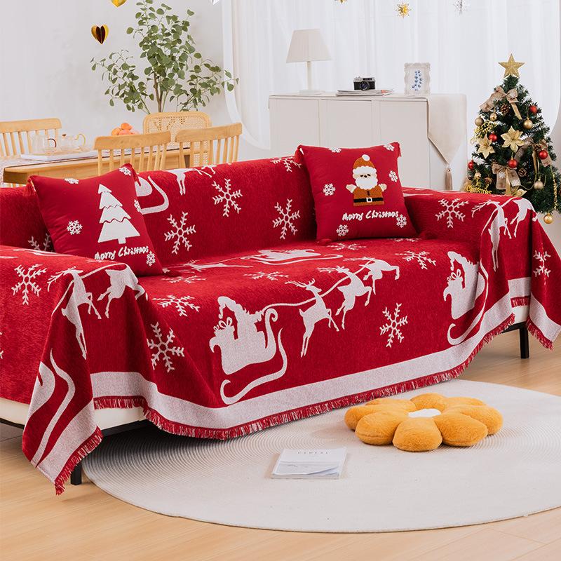 Slipcover Chenille Christmas Sofa Cover Four Seasons Universal Sofa Blanket Cover Sofa