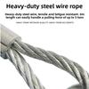 Steel Emergency Rope Wear Resistant Steel Wire Traction Roping Secure Trailer Rope  Car Rescue Tool