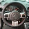 Custom Car Steering Wheel Cover For Jeep Compass Grand Cherokee Wrangler Patriot 2012-2014 Leather Braid For Steering