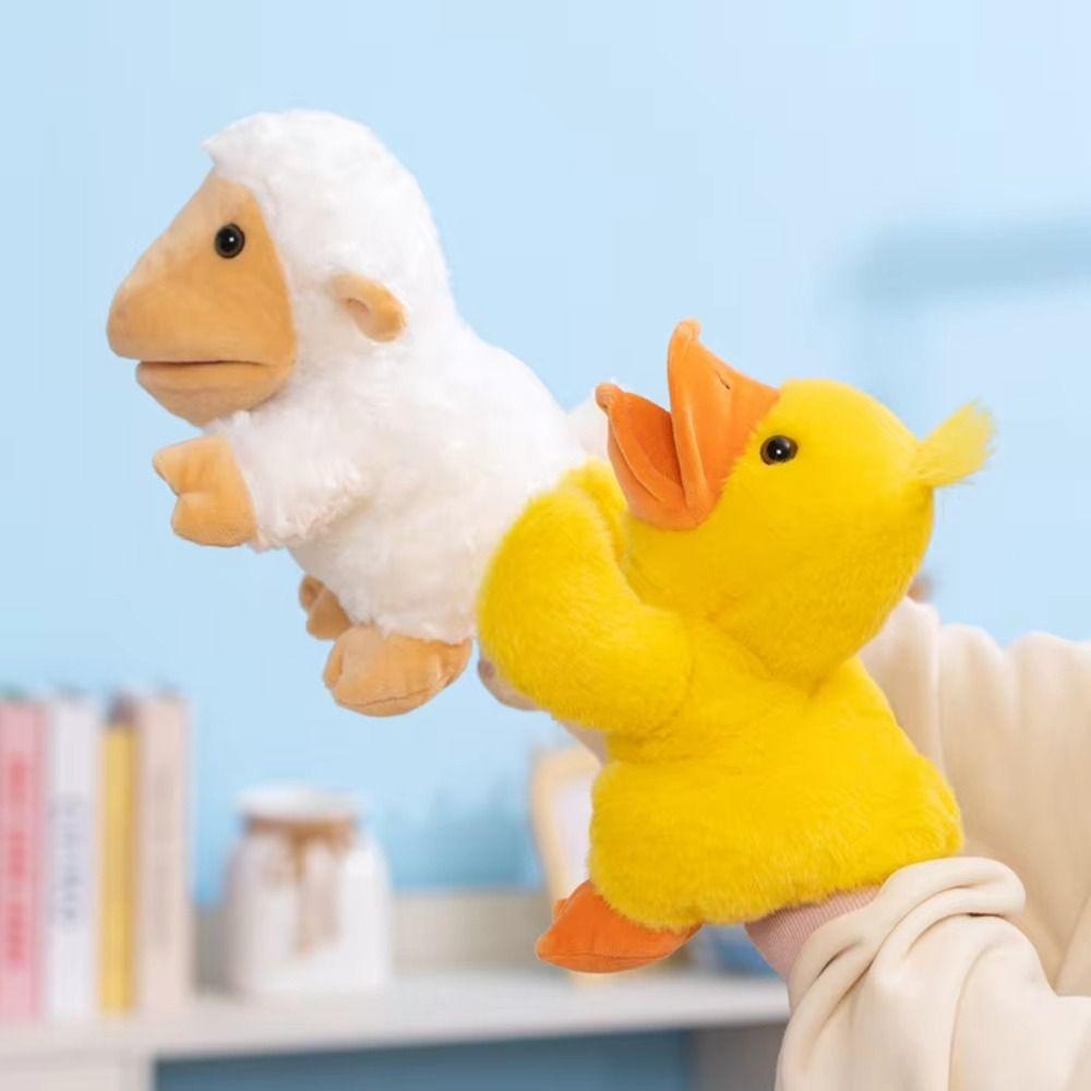 24cm Plush Animal Puppets Cute Stuffed Plush Animal Toy Stuffed Hand Doll Toddlers Kids