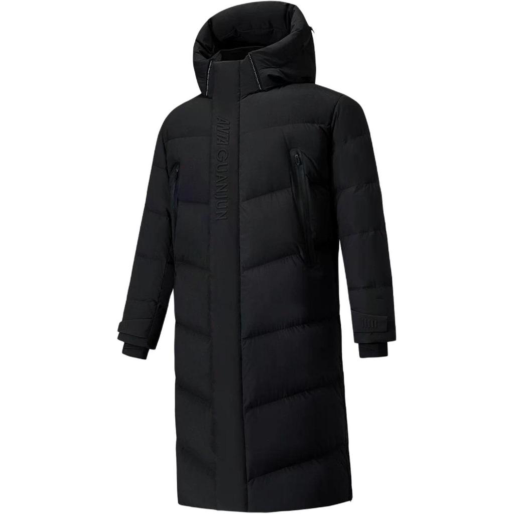 Anta Champion All-Weather Series Solid Color Hooded Comfortable Versatile Down Jacket Men Outerwear 152540935-3