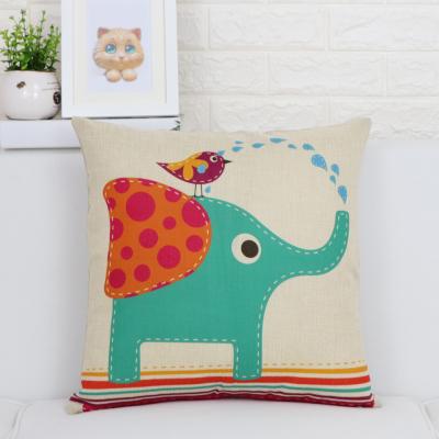 American Lovely Cartoon Cat Pillow Cover Animal Dog Home Decorative Throw Pillow Case Linen Wedding Office Sofa Cushion Cover