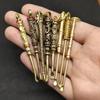 New Vintage Brass Mini Spoon Shovel Spoon for Sniffer Bottle Tool Key Chain Ear Pick Cleaning Tool Accessories Wax Tool