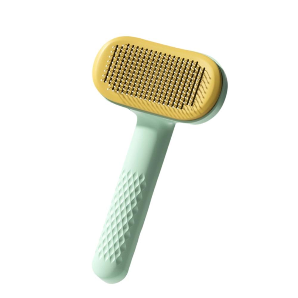 Self-Cleaning Pet Needle Comb Stainless Steel Dog Hair Remover Pet Massage Comb  Bath