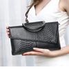 Leather Clutch Bag Women'S Large-Capacity Banquet Handbag Crocodile Pattern Women'S Fashion Temperament Messenger Bag Women
