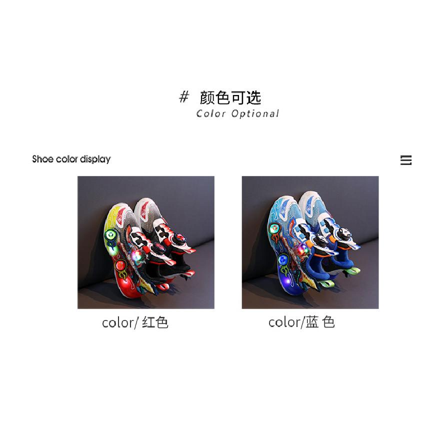 Boys' sneakers, new spring and autumn children's cartoon shoes, soft-soled fashionable running shoes for little boys, dad shoes