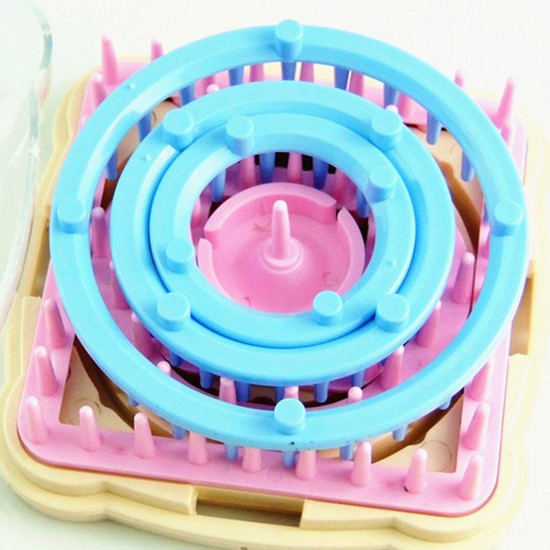 9pcs/ Set Flower Loom Petals Knitted Crochet Yarn Sewing Tool DIY Flower Pattern Maker Wool For Knitting Machine Scarf Socks