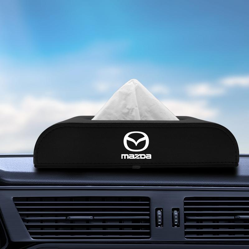 1Pcs Car Tissue Box Holder Armrest Box Storage Case Car Accessories For Mazda 2 3 5 6 CX-5 CX7 CX-8 CX9 CX-3 CX-4 CX-30 MX-5 Atenza Axela BT-50 Hazumi