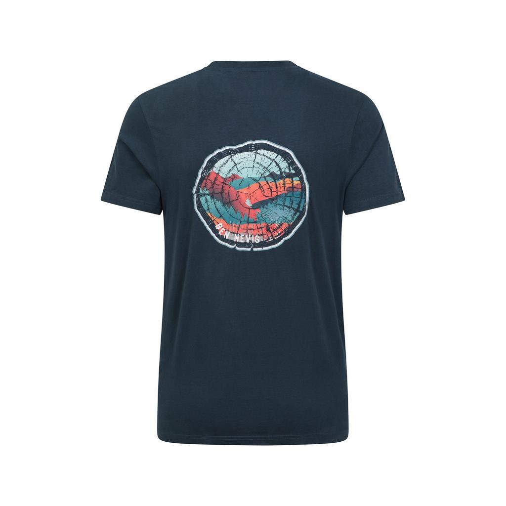 Mountain Warehouse Men's Ben Nevis Tree Ring Organic T-Shirt