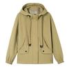 Hooded Jacket, Short Coat, Women's Spring and Autumn Casual Loose Middle-aged Cardigan, Windbreaker