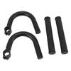 Bicycle Armrest Handlebars Aluminum Alloy Black Increased Height Bend Handlebar for Mountain Bike Road Bikes