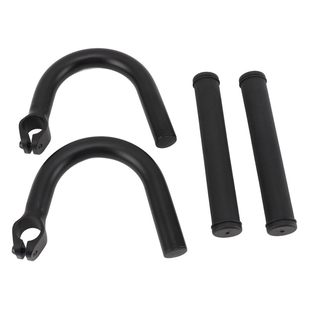 Велосипедные подлокотники руль алюминиевый сплав черный увеличенная высота изогнутый руль для горного велосипеда дорожных велосипедов