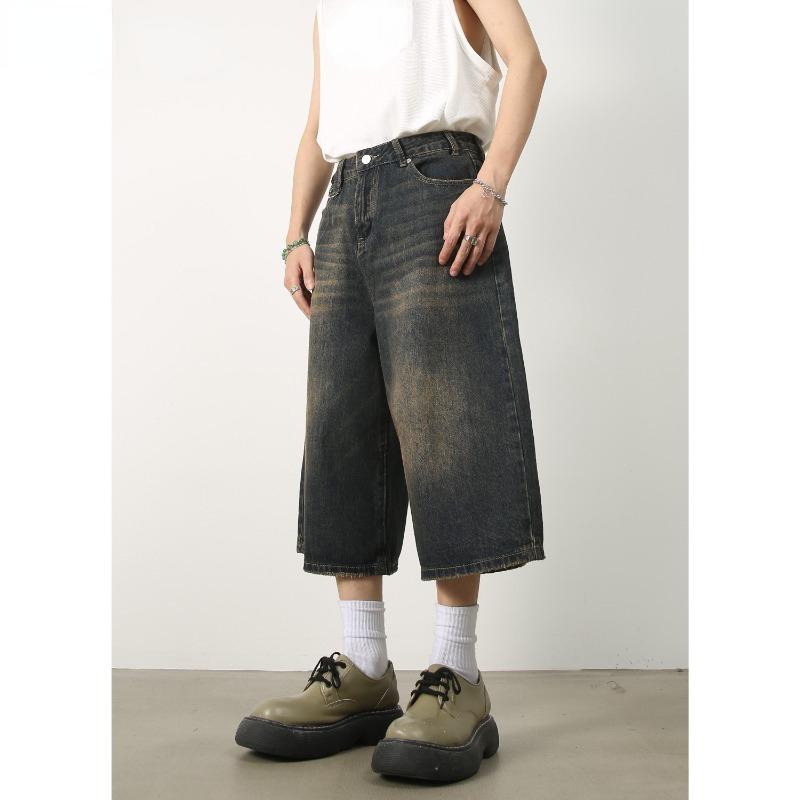 Женские широкие мешковатые повседневные джинсовые шорты в стиле ретро в стиле Харадзюку, эстетические свободные шорты с высокой талией, лето 2024, модные шорты в стиле панк