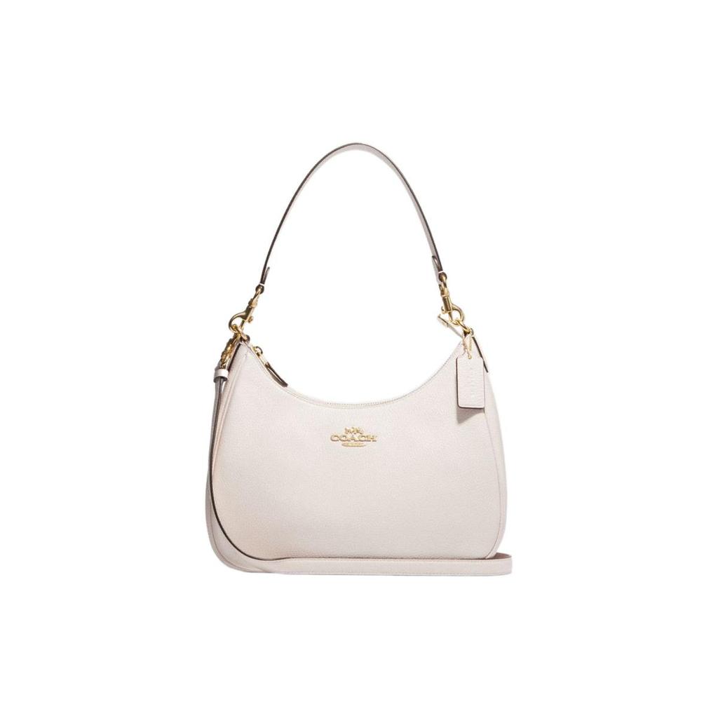 New COACH Hobo Cow Leather Crescent Bag, Handbag, Shoulder Bag Women's White CJ517-IMCHK