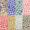 Высокое качество 40 шт./пакет 8 мм материалы для бисероплетения перламутровые красочные свободные бусины с отверстием DIY ювелирные аксессуары миндальное цветное многогранник поделки