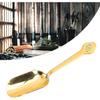 Brass Tea Spoons, Long Handle Thicken Coffee Spoon Dessert Spoon Sugar Spoon Ice Cream Spoon Stirring Spoon